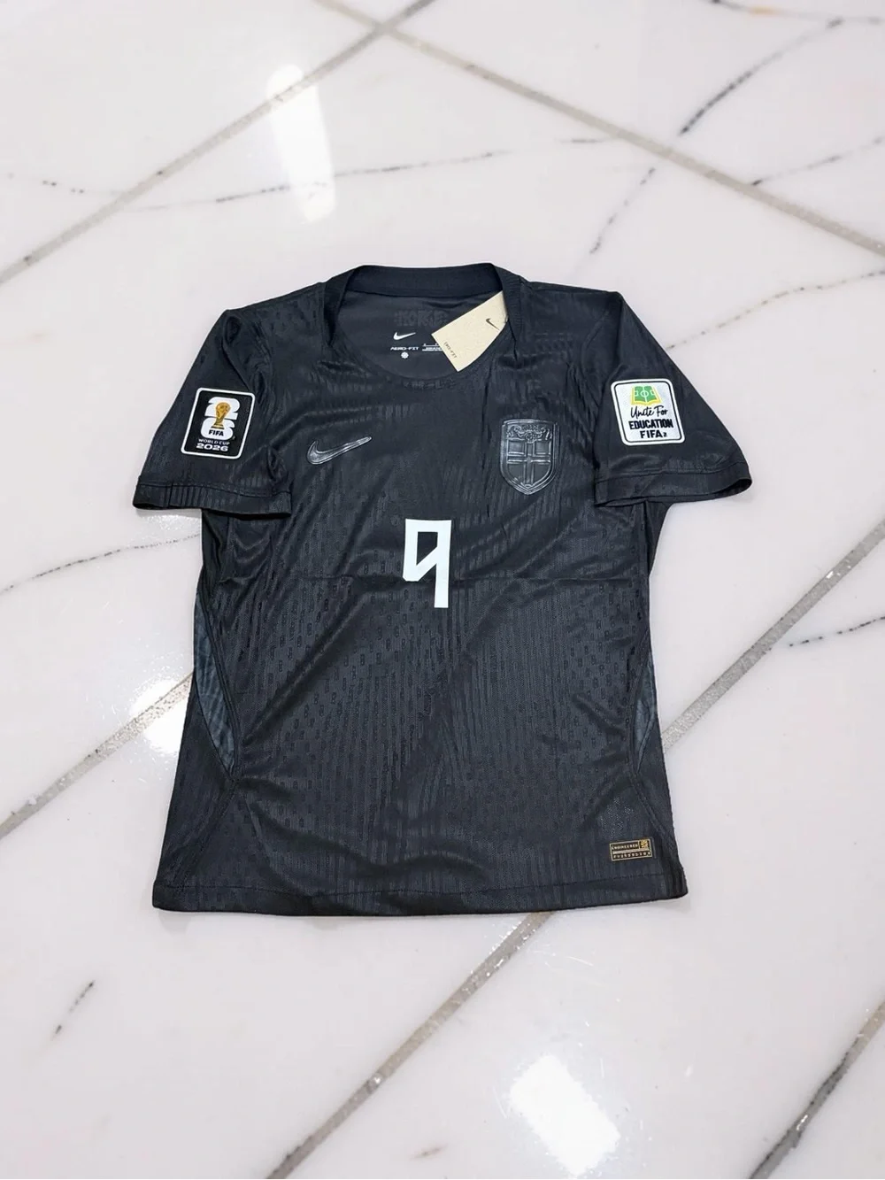 Norway Haaland #9 Player Version Jersey 2026 Away All Black Football Shirt
